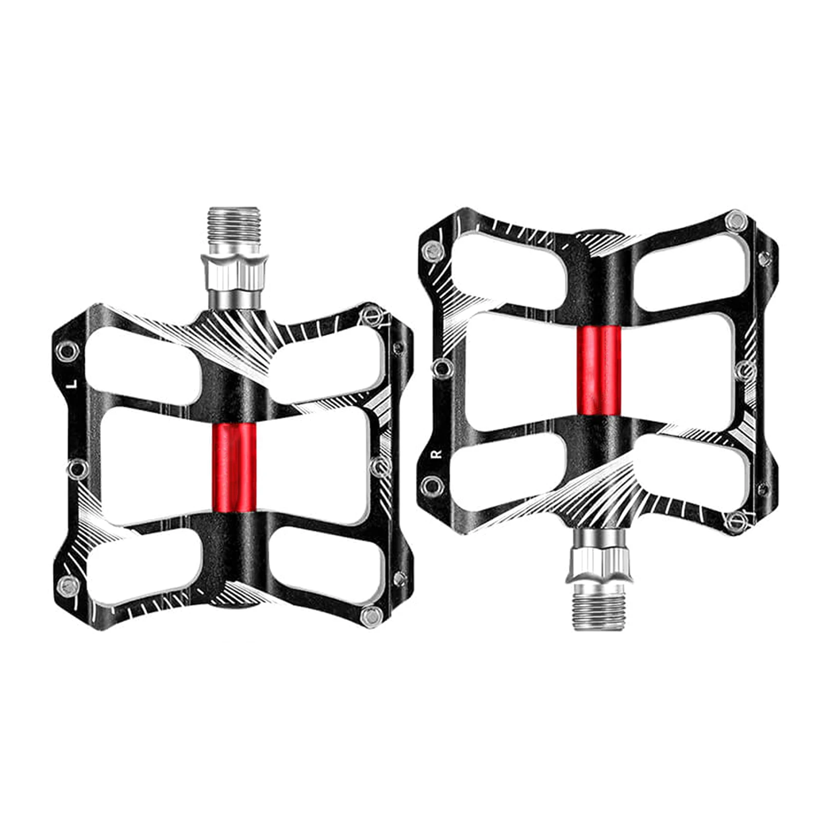 

1pair Universal Aluminium Alloy Widened Sealed Bearing Easy Install Anti Skid Bicycle Accessories Platform Bike Pedal MTB Flat