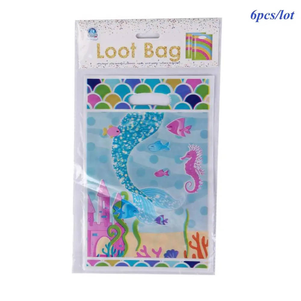 Mermaid Bags Taoup 1 шт. градиентный цвет блестки маленький брелок с хвостом русалки День Рождения Декор для девочек Дети Русалка тема украшения - Цвет: Mermaid Bags