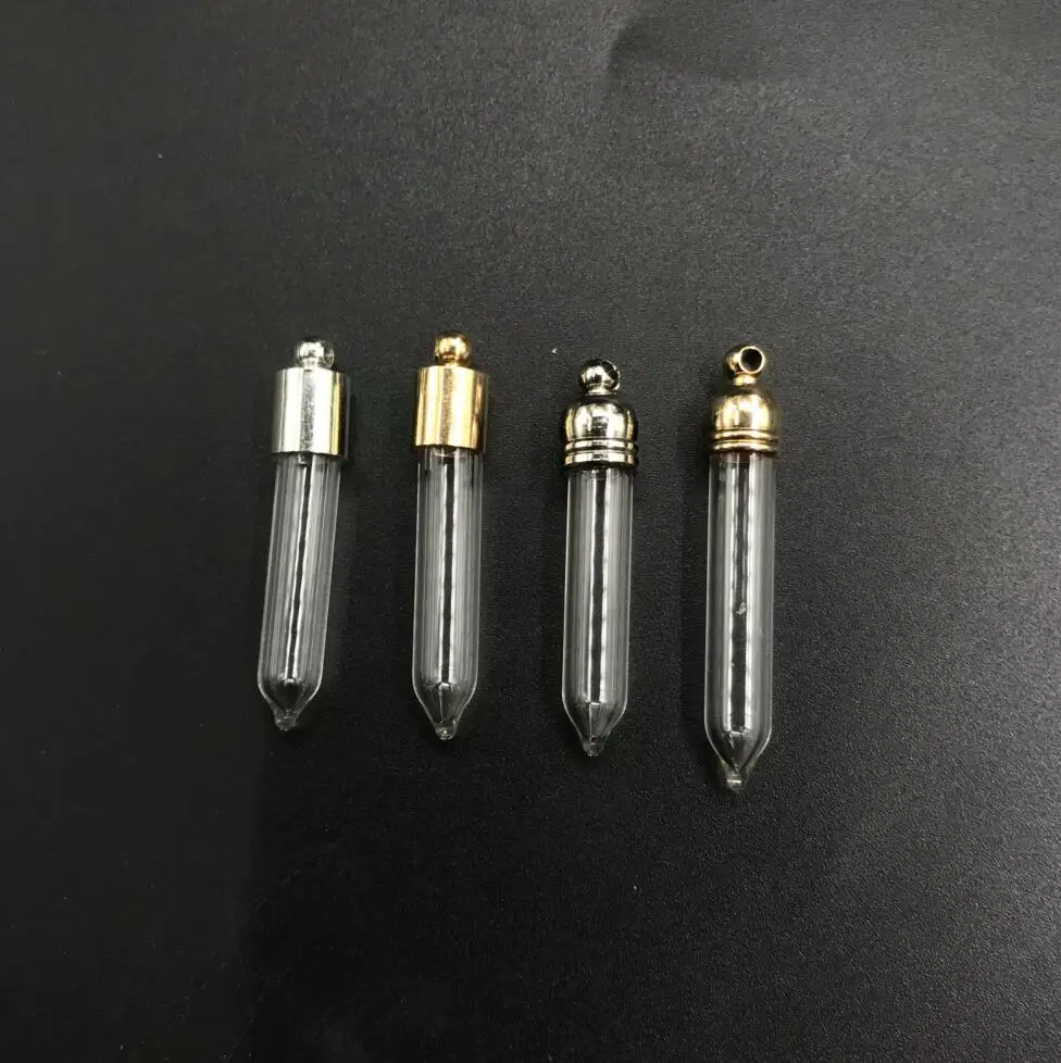 Стеклянная подвеска из стеклянного флакона в форме пули 1/3/5/8/10 шт. стеклянная