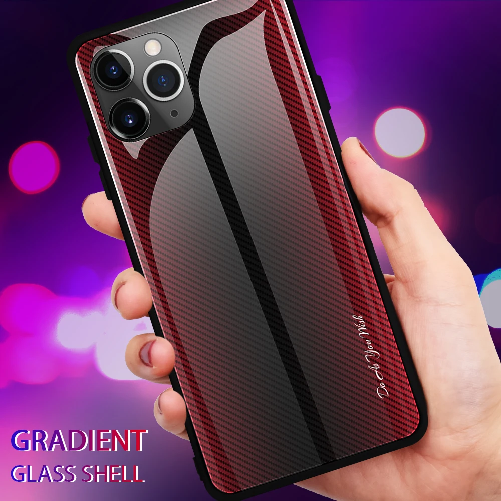 Чехол для IPhone XS Max X 11 Pro 2019 XR чехол 7 8 6 6s Plus градиентная Мягкая силиконовая задняя