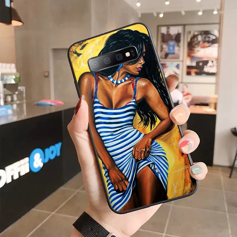 

black girl magic women Phone case for samsung A30s 71 70s 10 40 31 20s 11 20e a01 a10s a91 80