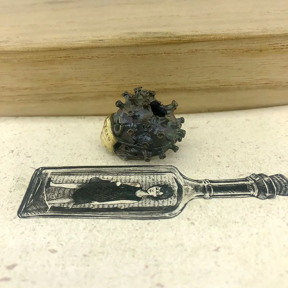 EDC инструменты латунный нож бусины латунь череп бусы на шнурок Паракорд брелок