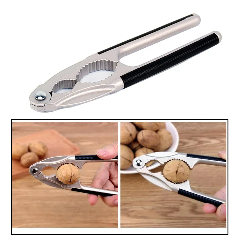 Quick Walnut Almond Pecan Nutcracker Zinc Alloy Nutcracker Sheller Walnut Nut Cracker Kitchen Fruit Tool Accessories