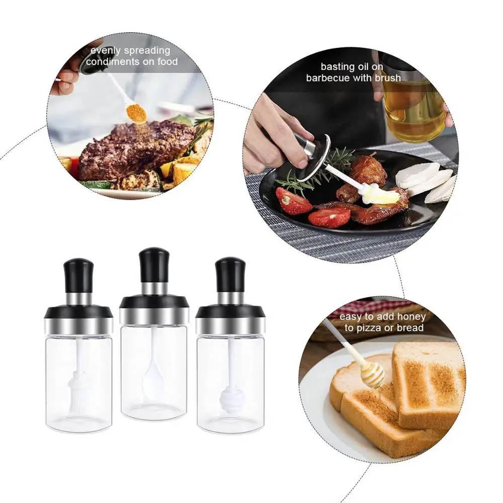 Бытовые кухонные принадлежности шейкер для соли/Стеклянная банка приправ