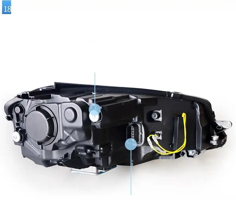 Drl Automovil Запчасти для укладки Neblineros Led Para Автомобильные фары Задние Автомобильные фары в сборе 14 15 16 17 для Volkswagen Golf 7