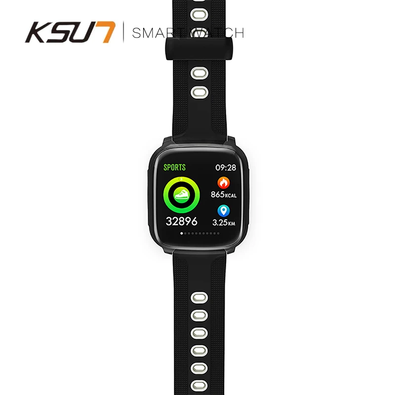 KSS718 1,3 дюймов полный сенсорный экран 3D Dymanic UI монитор сердечного ритма кровяного давления контроль музыки погода толчок Смарт часы браслет