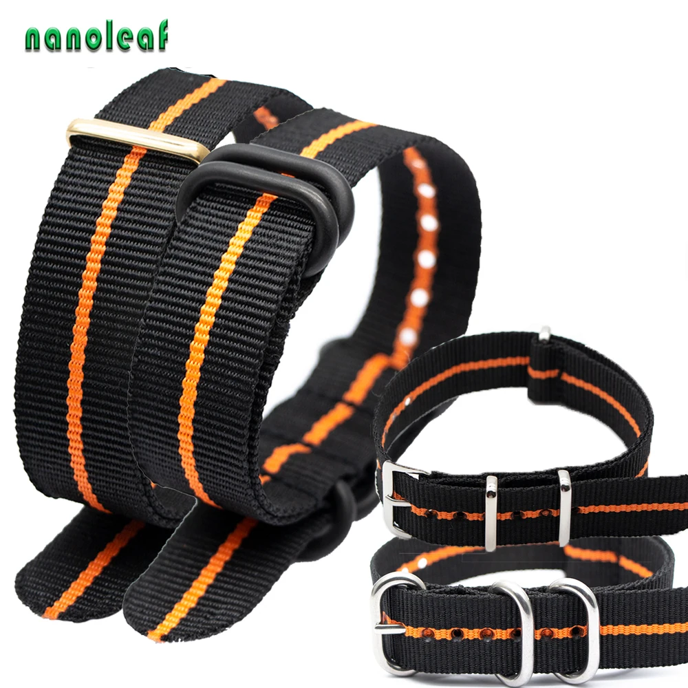

Watch Strap Nylon Band Premium Quality Sport Striped Replacement Bracelet Accessories For NATO Zulu 18MM 20MM 22MM 24MM