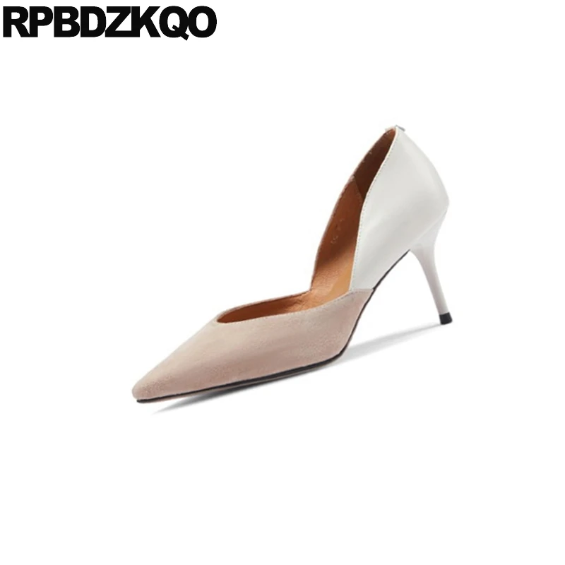 Замшевые лоферы 10 42 работы тонкий 3 дюймов Размер 4 34 элегантные женские туфли