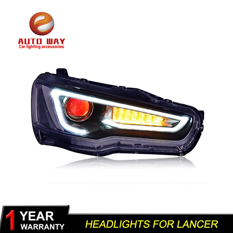Чехол для автомобильной фары Mitsubishi Lancer 2009-2016 светодиодные Sentra DRL H7 D2H Hid опция Bi Xenon