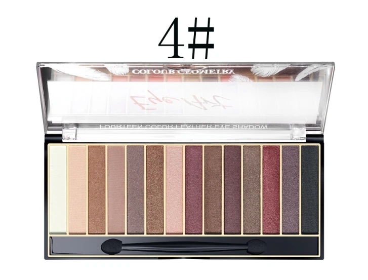Mixed Eye Shadow Tray Latin American 14-Color Pearlescent Matt Factory Direct Sales Not Blooming Eyeshadow Pallete |