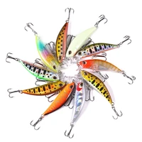 1pcs 5 5cm5g 10 color mini hot sale 3d paint stereo fish eye with high quality steel hook simulation sinking mino fishing bait