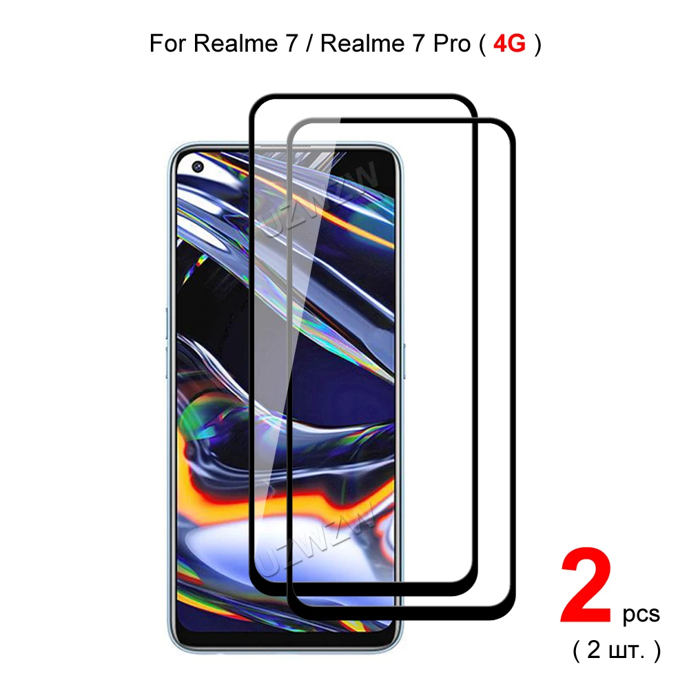 

Защитное стекло для Realme 7 / 7 Pro (4G), твердость 2.5D 9H