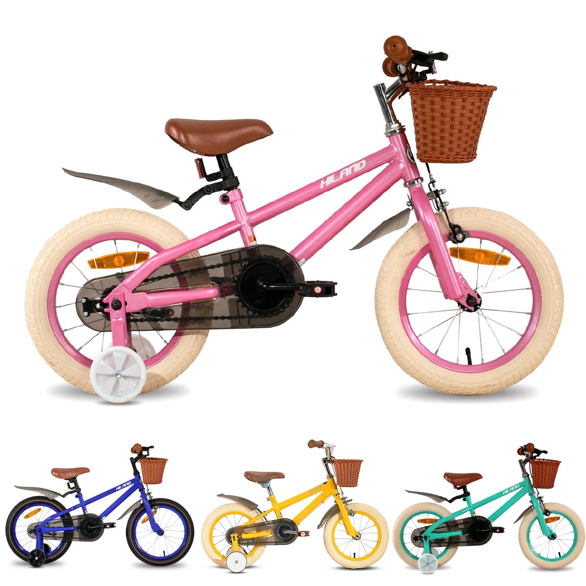 

Велосипед детский, 14 дюймов, 16 дюймов, с тренировочным колесом