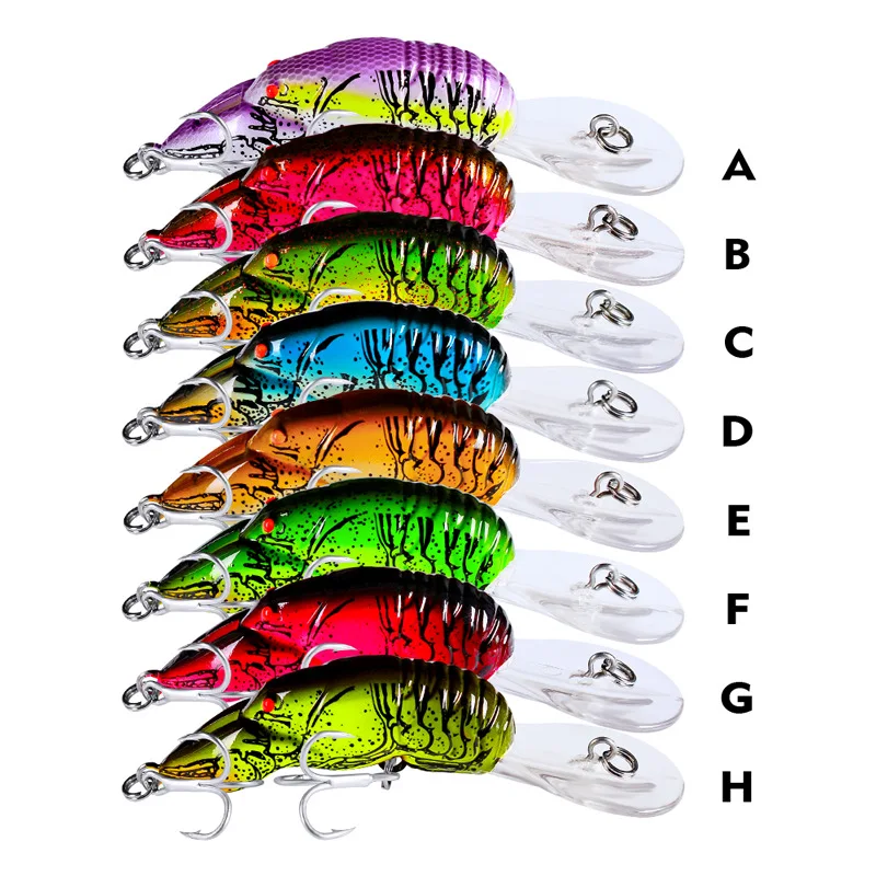 

10G/9CM Artificial Minnow High Quality Fishing Lure Hard Bait Diving Depth 1-3 m Anti-corrosion Bionic Plastic Fishing Bait