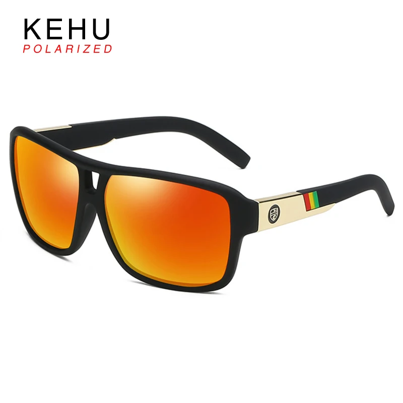 KEHU модные поляризационные солнцезащитные очки мужские спортивные стильные