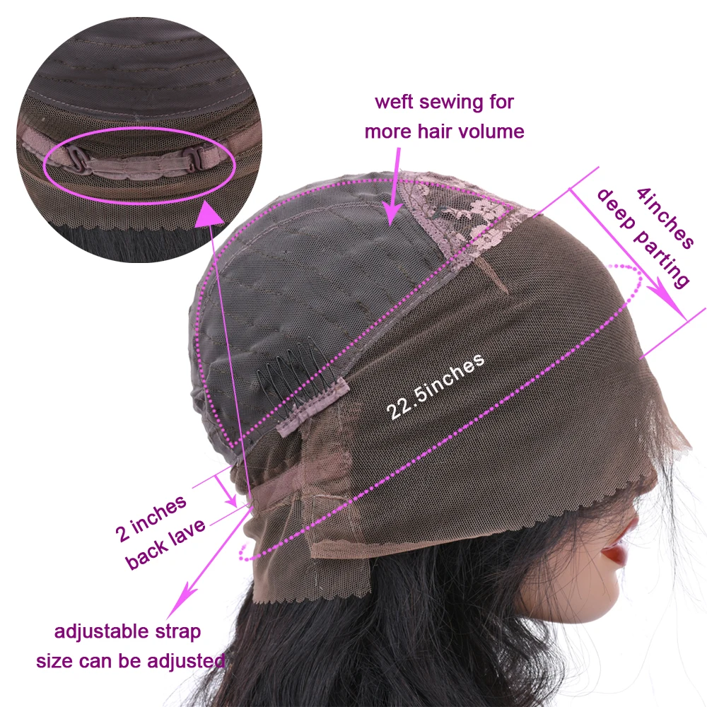 Парик на сетке спереди 360 парик 13*4 парики из человеческих волос бразильские