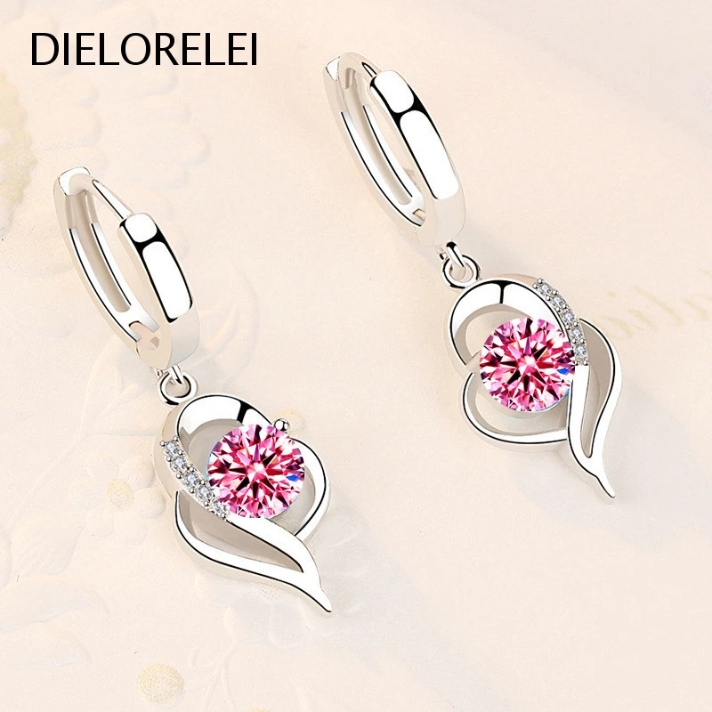 

DIELORELEI 925 Sterling Silver Eliminates Metal Allergies Temperament For Women Minimalist Niche Dangle Drop Earrings