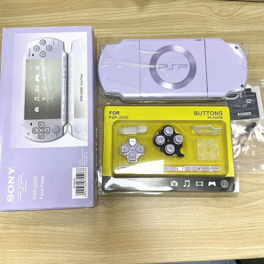 High Quality Housing Shell Case For PSP 2000 PSP2000 Replacement Parts with Full Buttons and Screws Repair Kit images - 6