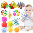 Развивающие игрушки для младенцев, шарики для малышей 0-12 месяцев, погремушки для кроватки, прорезыватели для зубов, развивающая игрушка для новорожденных