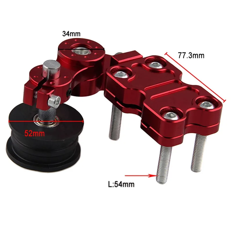 

Universal Adjuster Motorcycle Chain Tensioner Portable Motorcycle Golden Aluminum Adjuster Chain Tensioner Bolt On Roller Tool