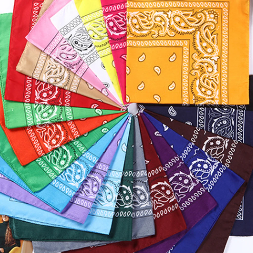 

Outdoor Headwear Unisex Cotton Blend Hip Hop Bandana Headwear Hair Band Scarf Neck Wrist Wrap Band Magic Head Square Scarf