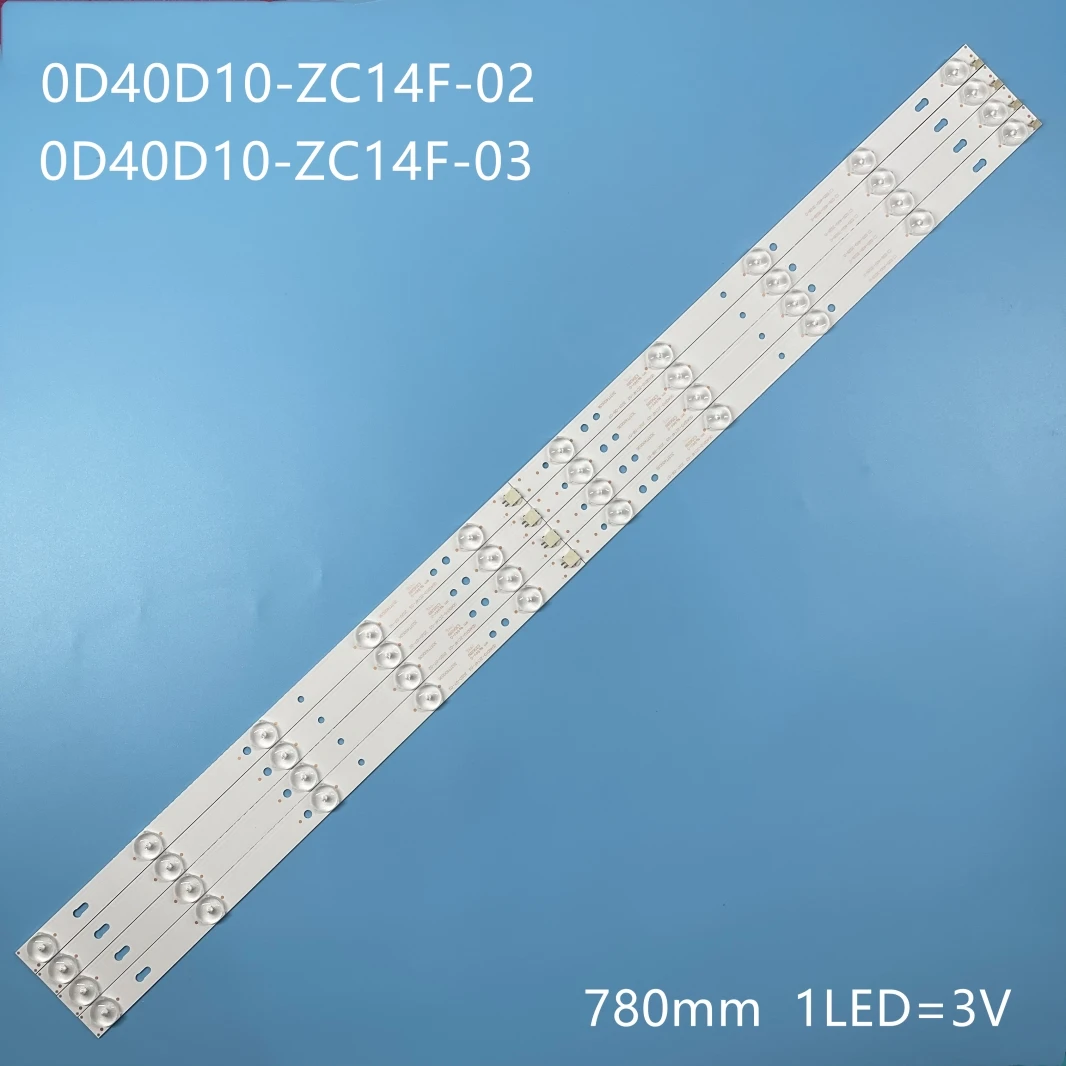 

78cm LED backlight strip for T CL L40F3302B LE40F16 0D40D10-ZC14F-02 03 035-400-3528-D 303TT400036 OD40D10-ZC14F-02 03