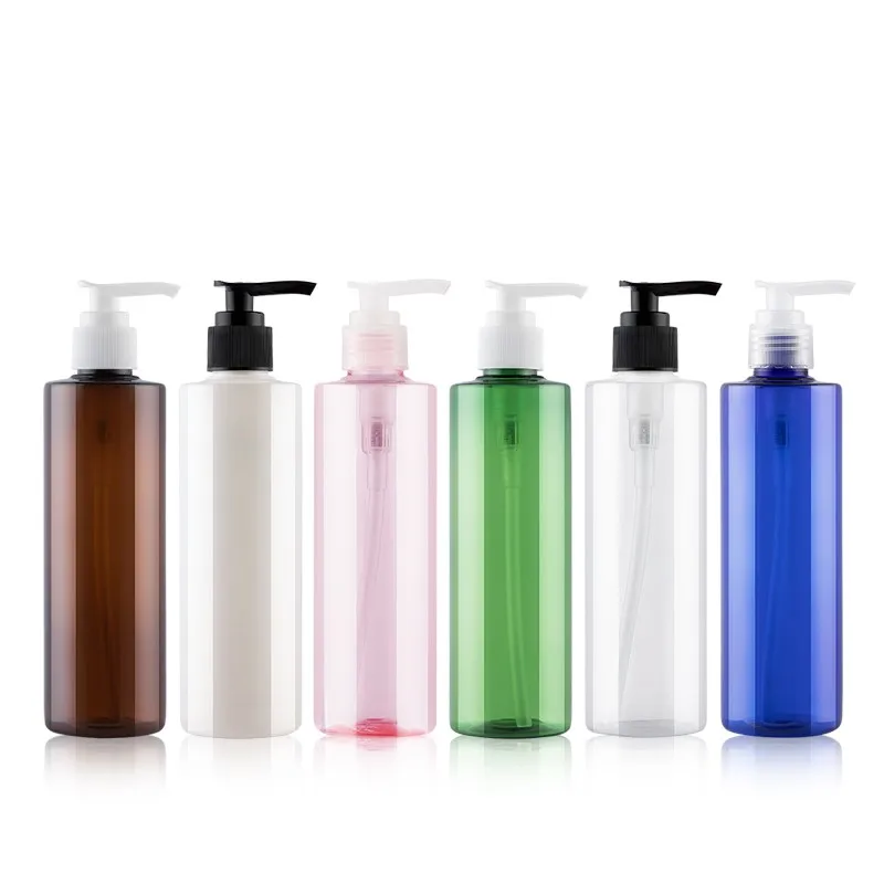 (30 шт.) 250 мл пустая круглая форма для жидкого мыла бутылки лосьона 250cc шампунь геля