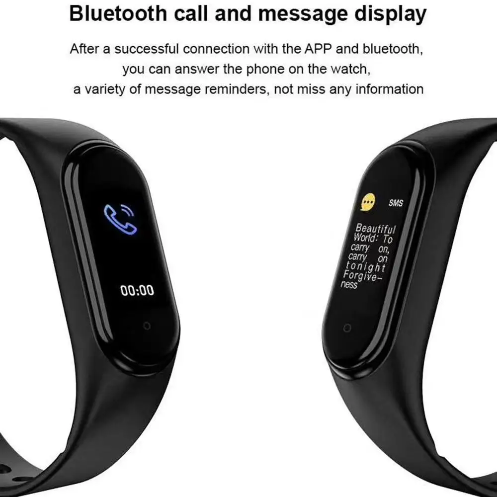 M5 Smart Watch Sport сердечного ритма крови Давление монитор Цвет Экран смарт браслет