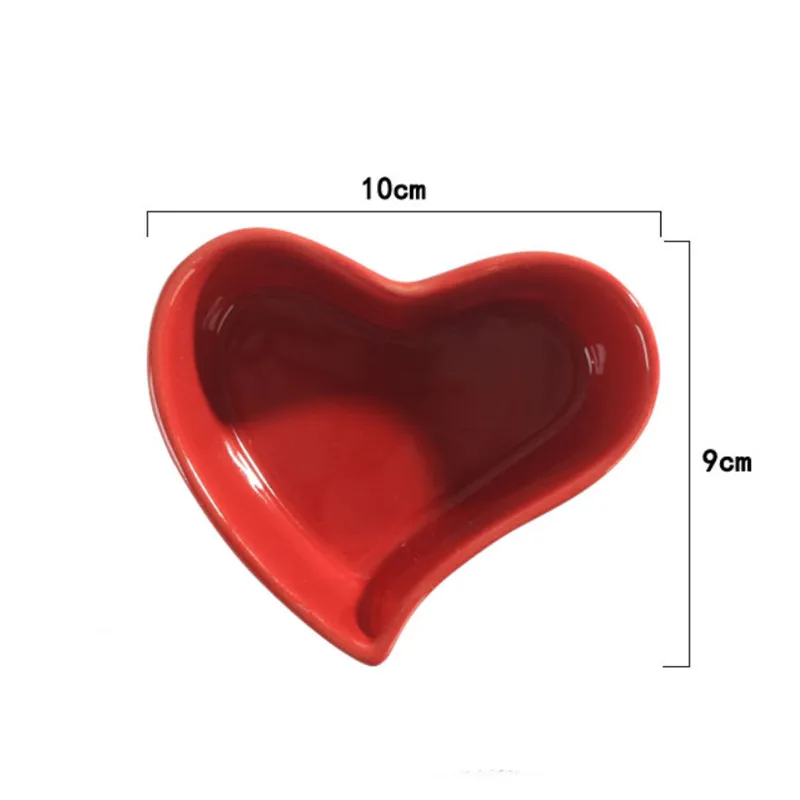 Керамическая креативная чаша для выпечки в форме сердца форма торта жаростойкая