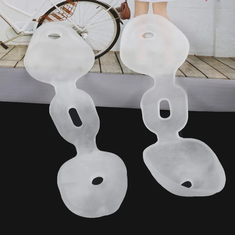 

1Pair New Hallux Valgus Ortodoncia Correction Toe Separators Plantillas Para Los Pies Finger Straightener Soft Foot Care Tools