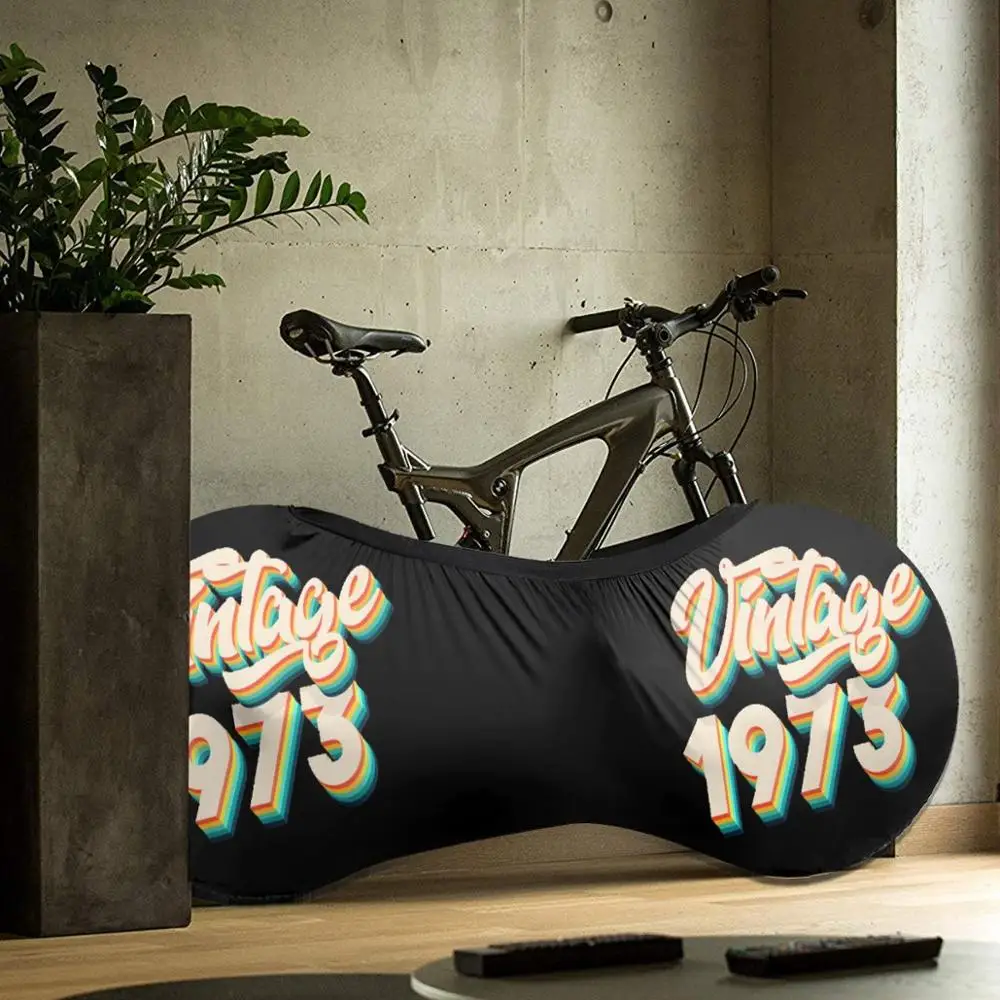 

Vintage 1973 - 46th Birthday Retro outdoor Bike MTB waterproof Bicycle dust cover Custom biking motocross downhill father gift