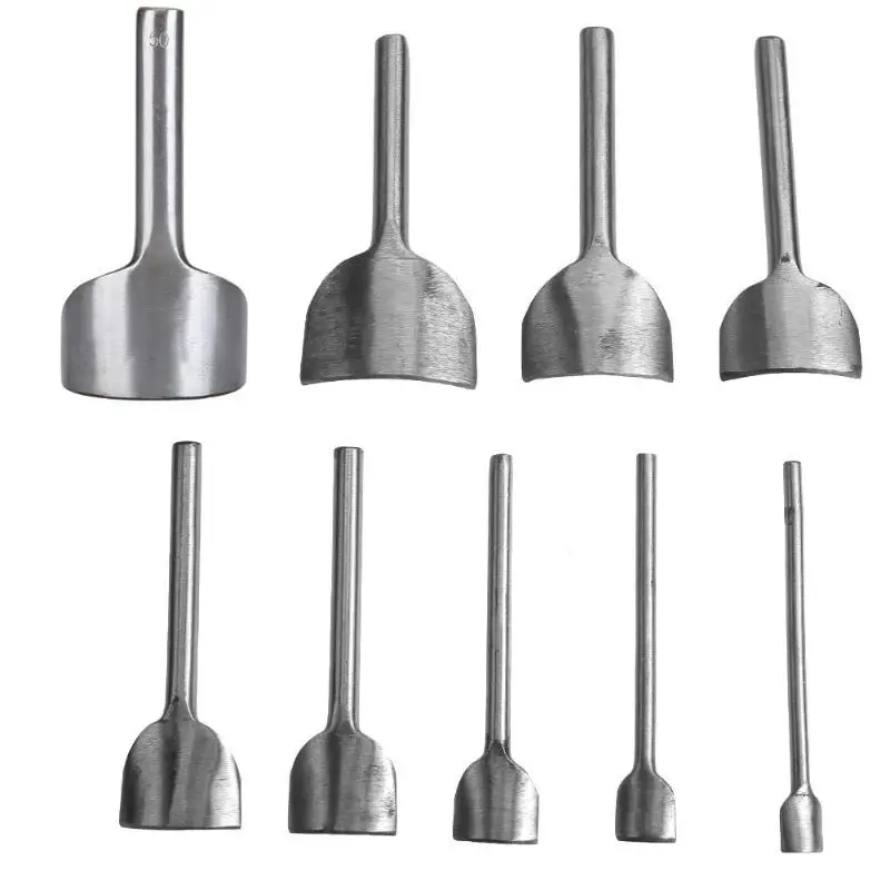 Полукруглый инструмент ручной работы 1/2 для обработки кожи с закругленными