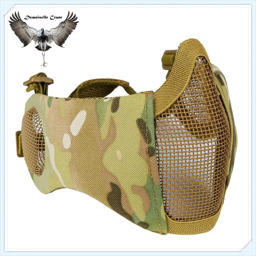 FX тактический страйкбол Пейнтбол CS Складная Половина лица низкоуглеродистая