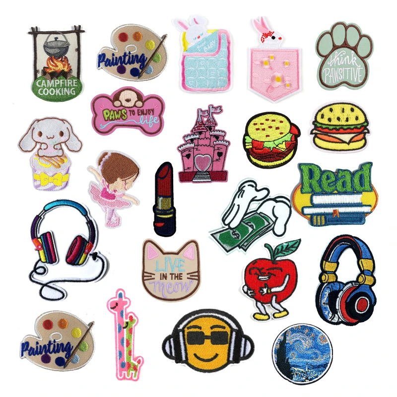 Новое поступление 1 предмет Одежда с вышитыми железными нашивками для детей