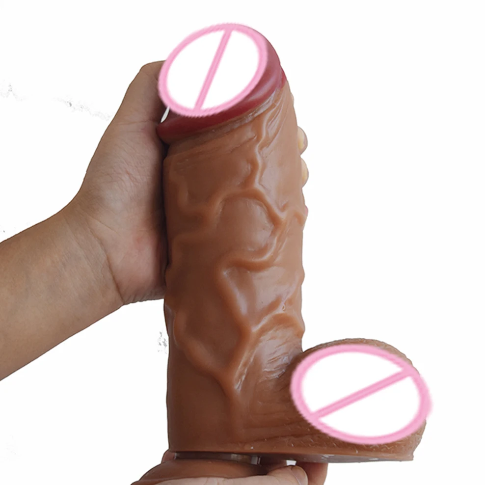 Реалистичные фаллоимитаторы огромный пенис с присоской Женский мастурбатор