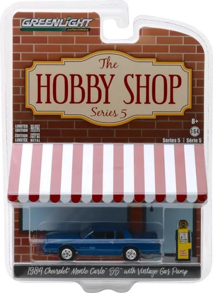 GreenLight 1:64 1984 CHEVRO LET MONTE CARLO SS W газовый насос 97050-F модель автомобиля из сплава