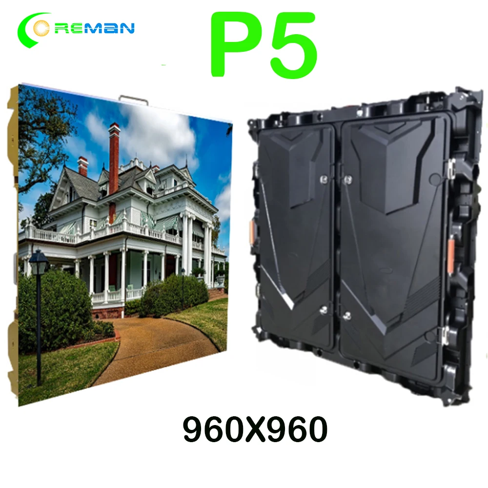 Комнатный RGB p8 наружный светодиодный шкаф 960x960 smd настенный видеоэкран высокого