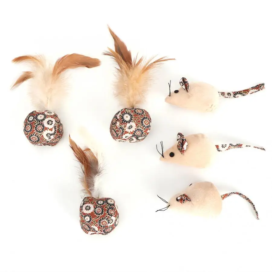 Игрушки для домашних животных товары кошек 3 шт. мягкая безопасная плюшевая