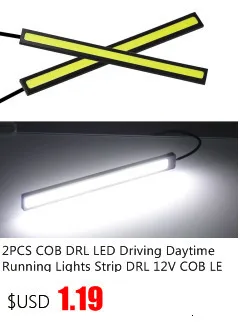 2 шт. COB DRL светодиодный дневные ходовые огни DRL 12 В COB светодиодный водонепроницаемый автомобильный Рабочий фонарь 17 см