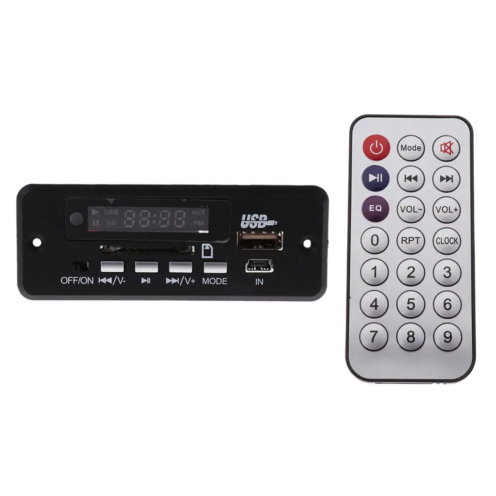 

12V Car FM MP3 WMA Decoder Board Digital LED Audio Decoder Remote Control