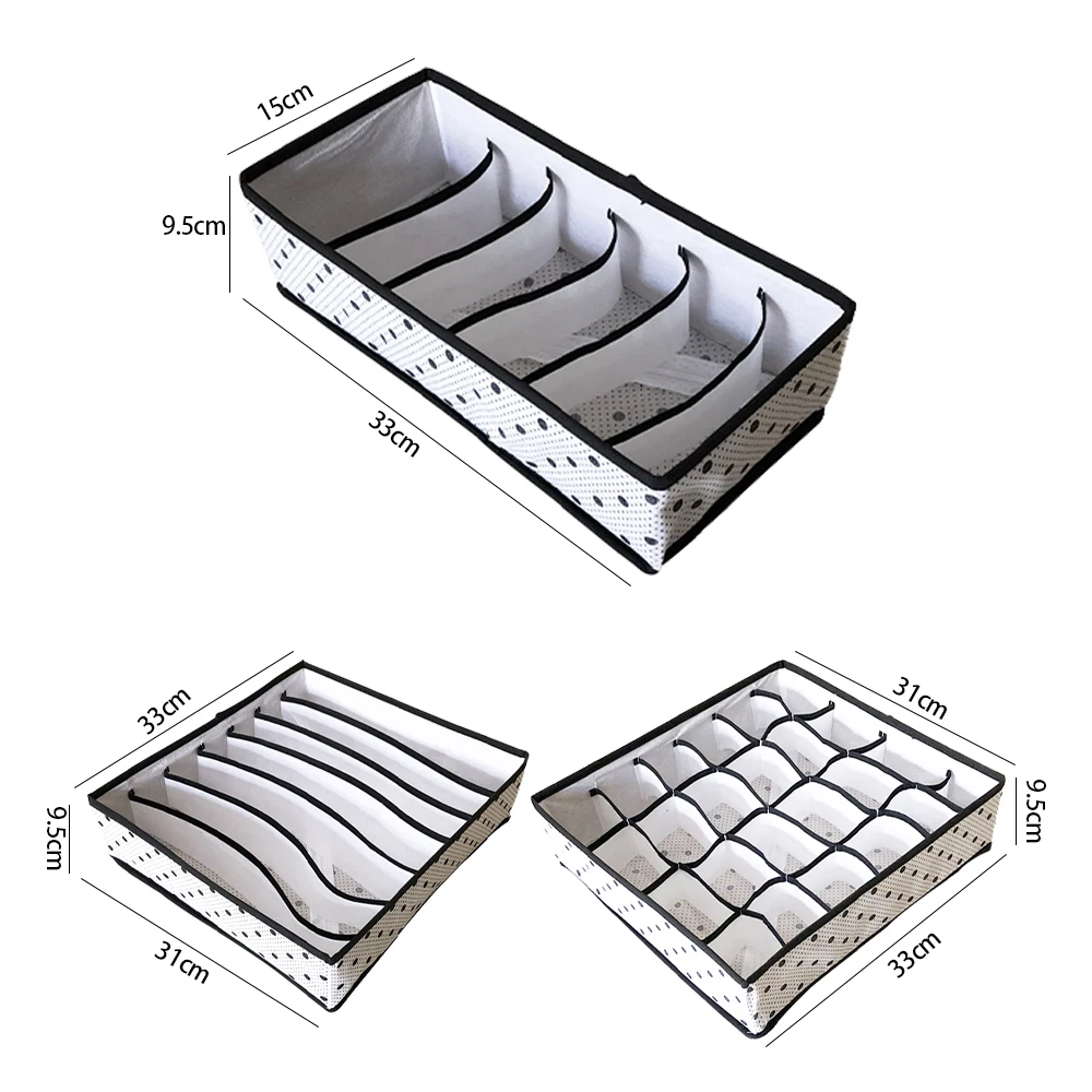 3 шт. ткань бамбуковое волокно коробка для хранения бюстгальтер нижнее белье