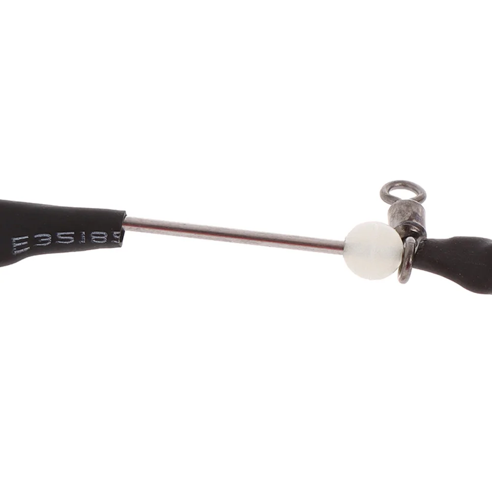 

Fishing Connector Swivel Wire Balance Black Rid Ring Lures Rolling Black Tackles 5PC Fishing Connector Stainless Steel Connector