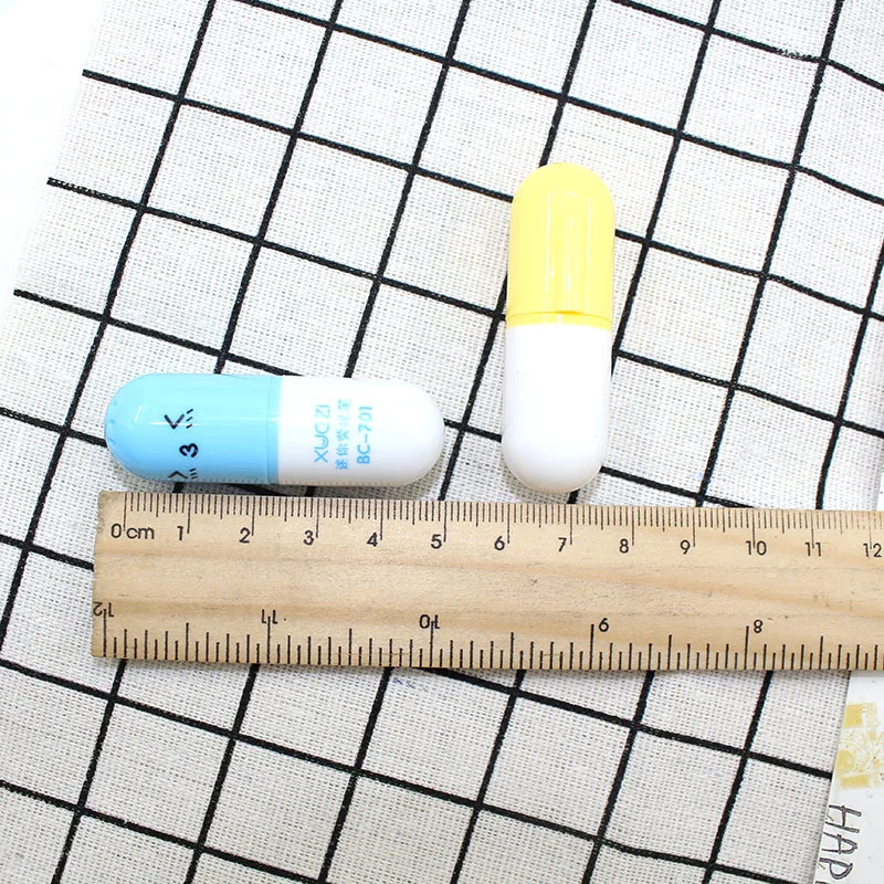 6 шт./лот капсулы хайлайтер витаминные таблетки маркер цветные ручки