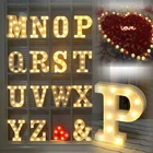 Светодиодный английские буквы алфавита символ моделирующая лампа светильник для дома номер одежда для свадьбы, дня рождения украшения ко Дню Святого Валентина светильник s