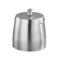 outdoor ashtray with lid for cigarettes stainless steel windproof rainproof ashtray for outside home table bar ktv