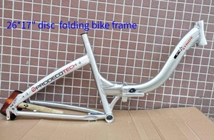2020 NEW folding bike frame Alloy Aluminum 26er Women Bike Frame Travel Bicycle Frameset Disc Brake Mountain Bike Parts