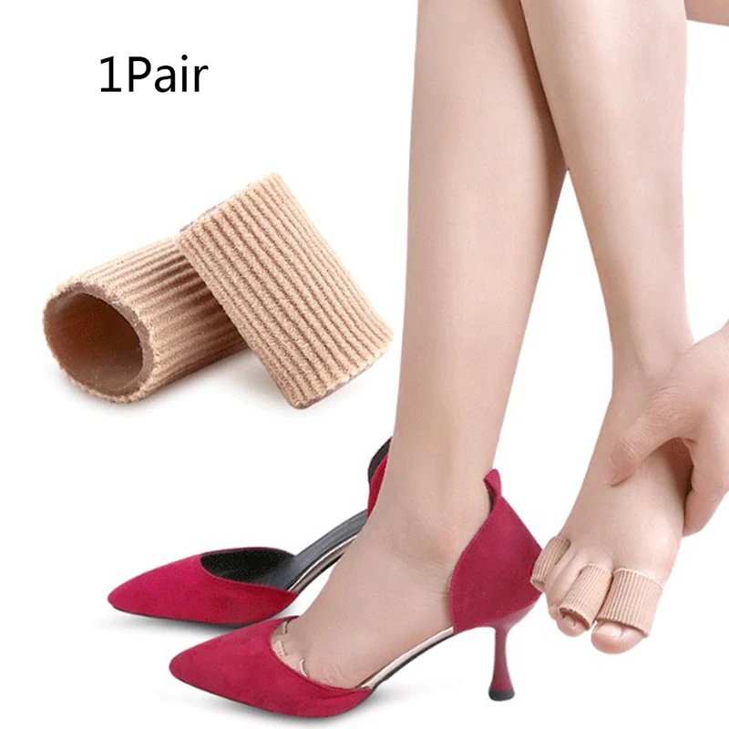 

1Pair S/M/L Fabric Finger Toe Protector Separator Pedicure Corn Callus Remover Hand Pain Relief Soft Tube