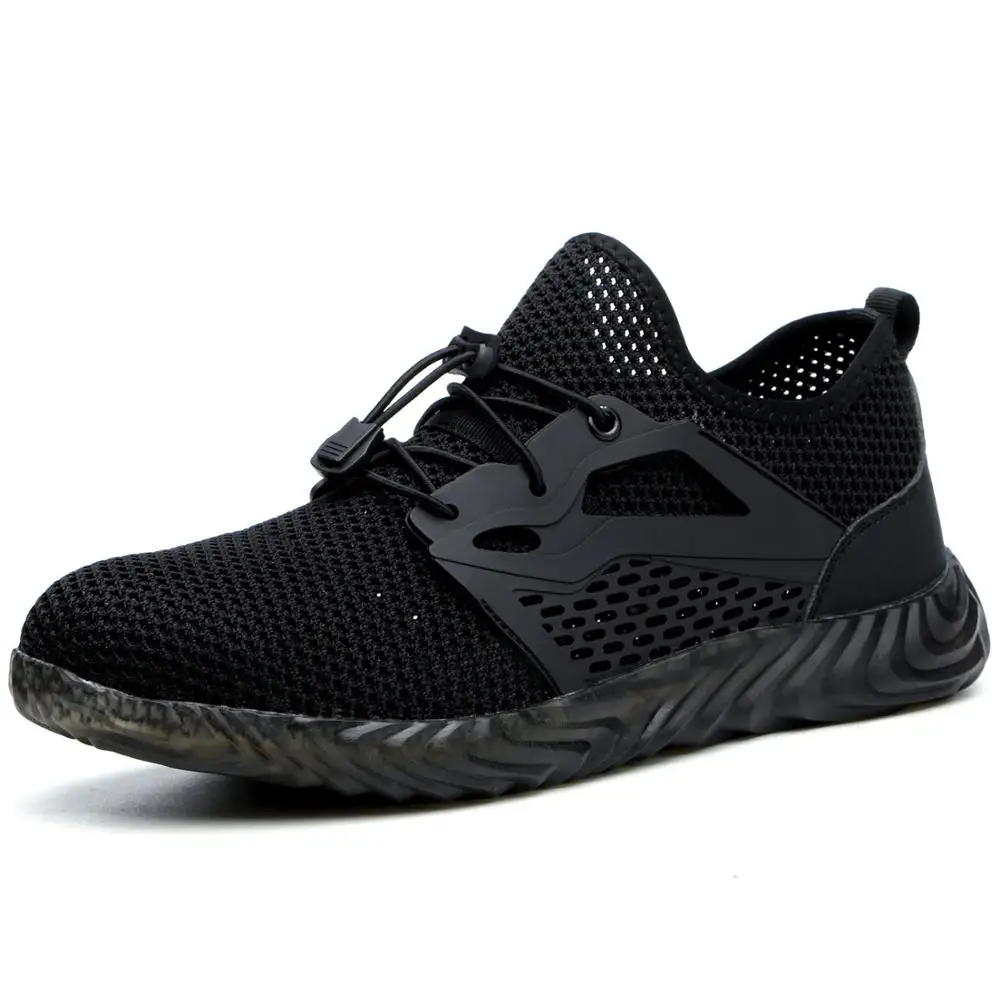 Прямая поставка мужские летние дышащие ботинки со стальным носком