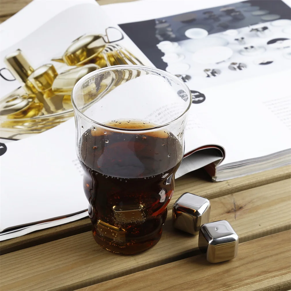 4 шт Серебряные Многоразовые нетоксичные экологически безопасные кубики из