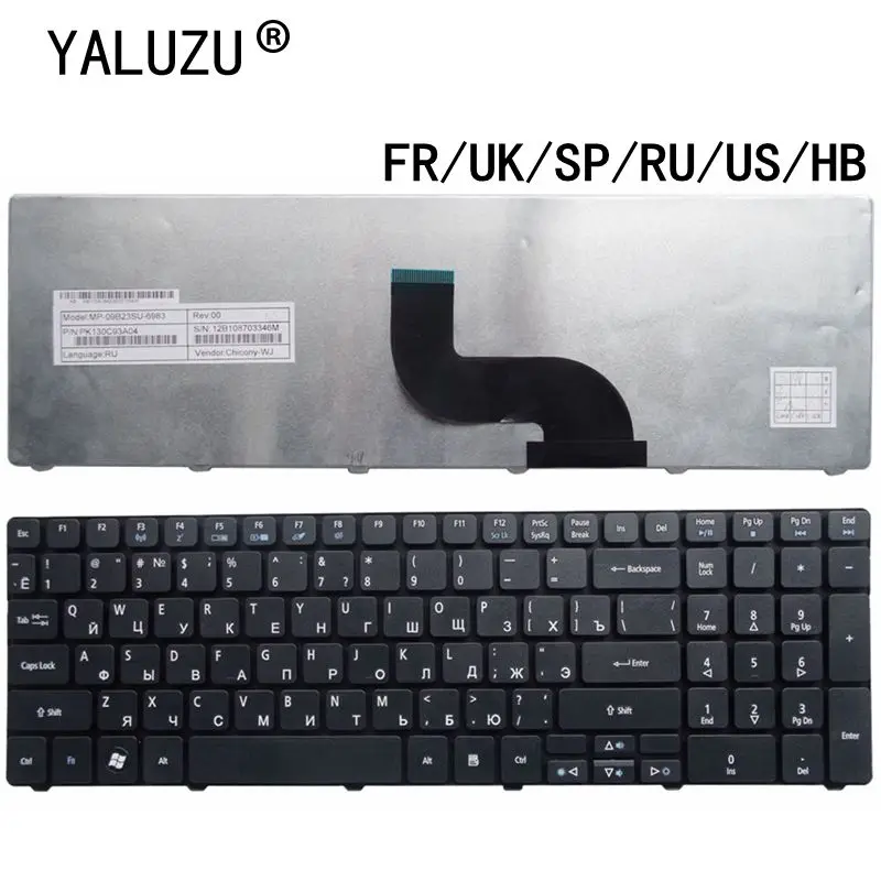 US/UK/SP/RU/FR/HB Laptop Keyboard FOR Acer Aspire 5742 5742G 5742Z 5740 5810 5810T 5810TG 7735 5336 5536G 5336 5738G 5738